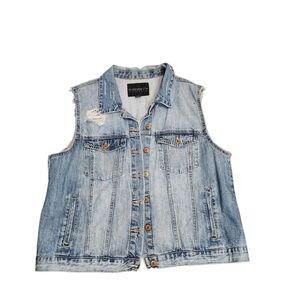 Forever 21+ Distressed Denim Jacket